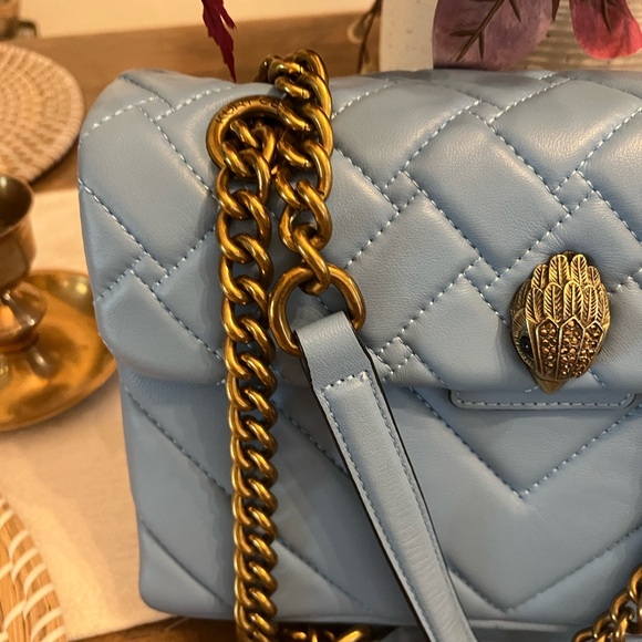Kurt Geiger Light Blue Quilted Shoulder Bag - Picture 3 of 16